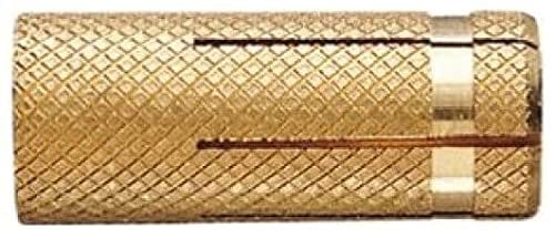 Tassello in ottone M4 M5 M6 M8 M10 M12, tassello ancorante, filettatura interna metrica (25, M10 x 34 mm)