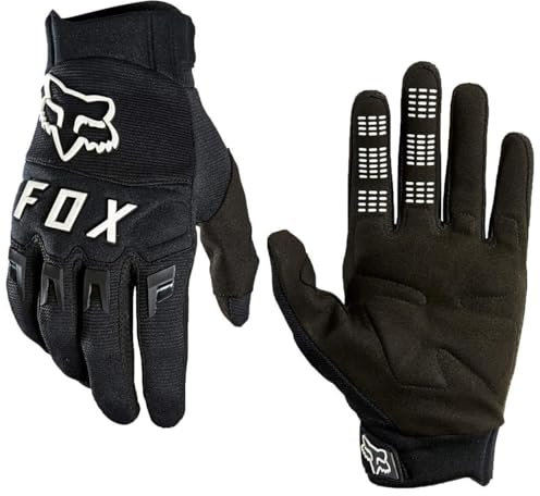 FoxGloves Fox Dirtpaw Glove Fahrrad MTB / MX Cross Langfinger Knöchelschutz Handschuhe (Schwarz, XL = XLarge)