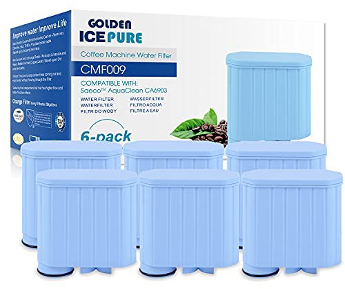 GOLDEN ICEPURE Wasserfilter Kaffeevollautomat für Philips Aqua Clean Filter und Saeco Aqua Clean Wasserfilter, CA6903/10 CA6903/22 CA6903, 6 stück