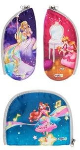 ergobag Zippies Schulranzen Zubehör Set 3-teilig für Kinder, Jungen und Mädchen Prinzessin - Bunt