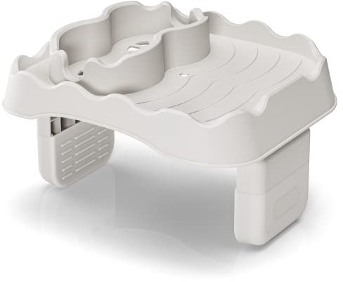 Anivia Whirlpool-Tischtablett, Whirlpool-Zubehör für Intex PureSpa, rutschfester Caddy hält 2 Getränke, hält Snacks und Getränke griffbereit und trocken, passend für aufblasbare