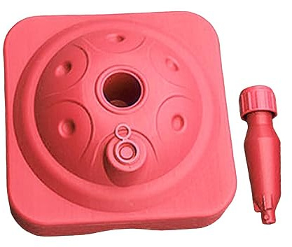 LOVIVER Wasserbefüllbarer Sonnenschirmständer, Quadratischer Schirmständer, 10 kg Kapazität für Outdoor Terrasse & Garten,