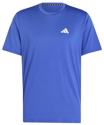 adidas Herren Train Essentials Stretch Training Tee, semi Lucid Blue/White, XXL