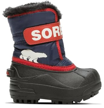 Sorel Unisex Kinder Snow Commander Boot Schneestiefel, Nocturnal Sail Red Toddler Collection 2024, 29 EU