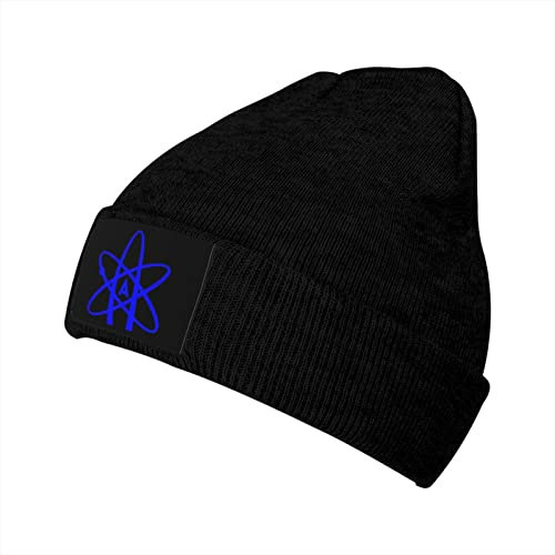 934 Mütze Atheist Atom Symbol Strickmütze Unisex Beanie Mütze Weiche Winter Hüte Für Skating Skifahren Sports