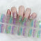 Maggidea Semi Cured Gel Nails Strips 22 Stickers Nail Wraps Soft Self-Adhesive Glitter Gel Nail Stickers Salon-Quality Glitter Gel Nail Strips Require UV/LED Lamp (18-Wonderland)