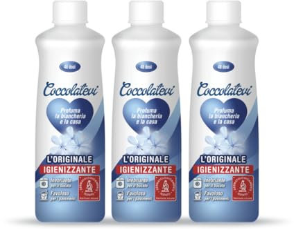 COCCOLATEVI Profumatore l'Originale, 3 Confezioni da 300 ml, Essenza Bucato per Lavatrice e Asciugatrice, Profumatore Casa o Detergente Pavimento