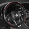 HighnessHwoo 3D Car Steering Wheel Cover Comfort Grip Massage Sporty Anti-Slip Carbon Fiber Faux Leather for F150, Trucks, Jeep, Van, Car Handle Covers for All Seasons, 39-41cm, Red