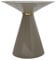 Qiyano Beistelltisch rund Kegel Gold glänzend aus 100% Eisen Metall Modern Wohnzimmer Nachttisch Couchtisch Pflanzenständer Ablage Retro Paris Handgefertigt Höhe: 40 cm Farbe: Taupe