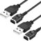 AXFEE 2 Stück Ladekabel für DS, 3.9FT 1.2m USB Ladekabel Power Ladegerät Cord Lead Adapter, GBA SP Ladegerät USB Kabel, Lade Kabel, Kompatibel mit NDS GBASP, DS Game Boy Advance SP