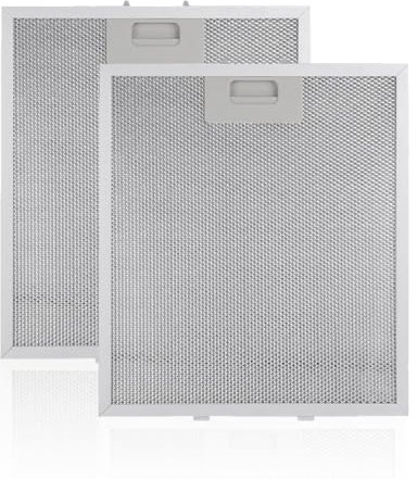 Cragmut 2 Pcs Cooker Hood Filter Replacement, Universal Extractor Fan Filters 5-Layer Aluminum Kitchen Cooker Hood Grease Filters, 320x260mm