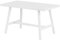 Gartentisch Aluminium weiß 120 x 64 cm rechteckig modernes Design Outdoor Fratte