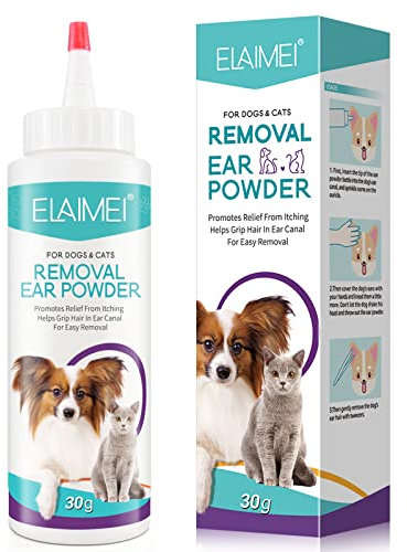 Onznoz Canker Pulver Für Hundeohren, Hundeohren Reiniger, Hundeohren Pulver Zur Haarentfernung, Schnell Wirkendes Ohr Pulver, Vorbeugung Von Ohrinfektionen Bei Hunden, Behandelt Ohrgeruch 30G (1pcs)