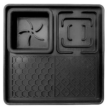 POPOYU Licky Mats for Dogs&Cats,3 in 1 Pet Slow Feeder Bowl with Suction Cups,Black 20x20cm Lick Mats,Slow Feeder,Water Bowl,Anti-Spill Edge,Anti-Slip,Anxiety Relief Dog Toys Pet Food Mat