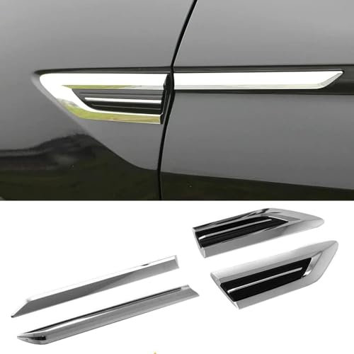 ZXCVDF Auto Emblem für Audi Q4 Sportback e-tron Auto Seitenflügel Heckklappe Logo Abzeichen 3D Aufkleber Karosserie Kofferraum Dekoration für Auto Fenster Tür