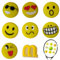 JEYORZY 8 Stück Tennis-Vibrationsdämpfer, Emoji mit Tennisdämpfer, Geeignet für Tennisspieler und Badmintonschläger, lustige Tennis Dämpfer