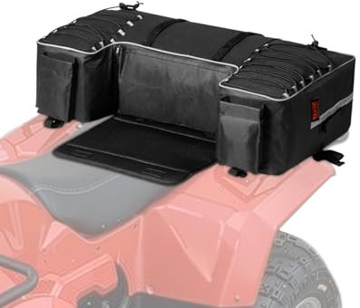 VEVOR ATV Heckaufbewahrungstasche Hecktasche Heckfrachttasche aus 600D Oxford-Stoff (54 L) mit 16 L Kühl-Isoliertasche, Rücksitz-Ausrüstungstasche, passend für die meisten ATVs UTVs