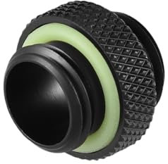 G1/4 Hilo Langer Kurzes Schwarzes Wasserwasseradapter 2 Teile für die Wasserkühlung (#1)