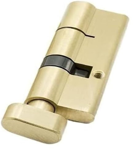 Serratura a cilindro europeo con pomello, 1 cilindro aperto doppio o singolo, for interni, 80/85/90/95/100/105/110 mm, serratura for porta, cilindro in ottone, 3 chiavi estese (35 pomelli, 75 mm, 110