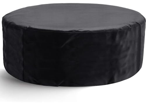YumSur Housse de protection ronde pour jacuzzi - 190 x 70 cm - 420D - Résistante aux UV - Imperméable - Portable - Idéale pour remplacer les jacuzzis extérieurs - Pour 4 personnes