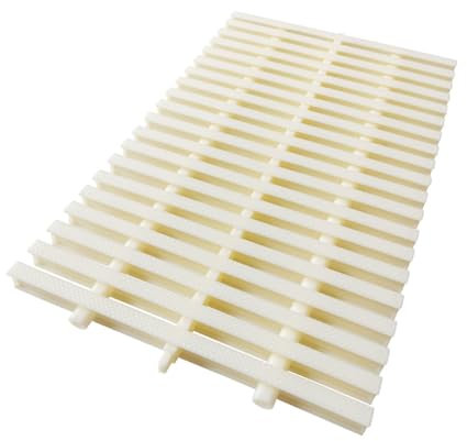 KKJPL Pool-Ablauf-Überlaufgitter, ABS-Kunststoff-Ablaufgitter, Bodenablaufabdeckung, for Überlaufgitter Im Innen- Und Außenbereich(18x100CM/2pieces)