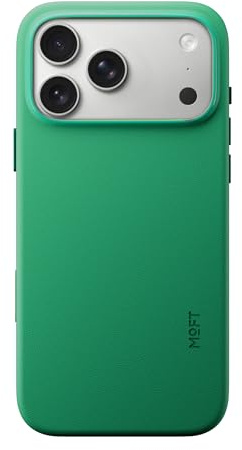 MOFT für iPhone 17 Pro Max Hülle, MOVAS Vegane Ledertasche Magnetische Hülle, Weicher Anschlag, Farberhaltung, Fleckenresistent, Leicht zu Reinigen, Oz Grün