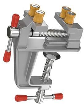 Aluminium-Tischklemme, kleine Werkbank, Juwelier, Hobby, Handwerk, tragbare Arbeitsschraube, tragbare Klemme