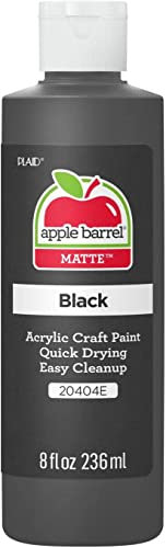 Apple Barrel Vernice acrilica in colori assortiti (8 oz), 20404 nero, 236 ml (confezione da 1)