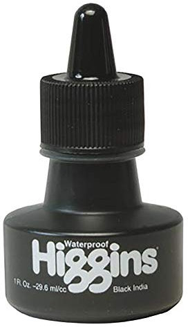 Higgins Waterproof Black India Ink 1 oz.