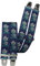 Harrys-Collection Damen Herren Hosenträger mit 4 extra starken Clips Edelweiß 6 Farben!, Farben:marine