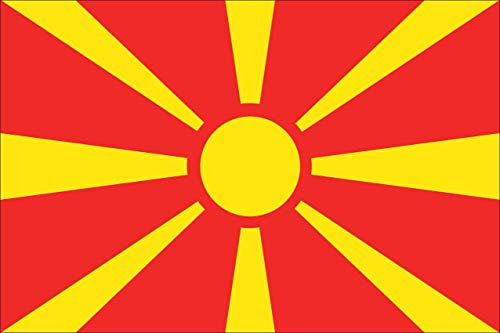 flaggenmeer® Flagge Nordmazedonien 110 g/m² ca. 60 x 90 cm