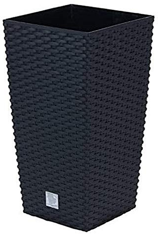 16,3 Liter Zeit Pot mit Einsatz 22,5 x 22,5 x 42 cm in Anthrazitfarbe
