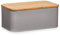 Zeller – Portapane, metallo, Taupe, 31 x 18 x 12.5 cm