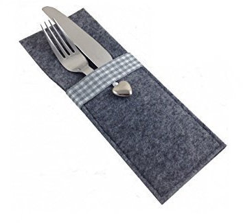 ggm Bestecktasche aus Filz Tasche für Besteck Dekoration Besteckhalter