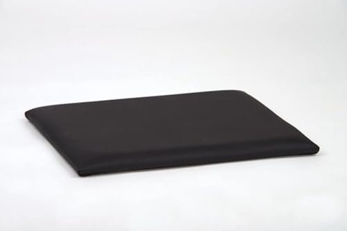 Lycce Sitzkissen Kunstleder schwarz 40cm x 33cm