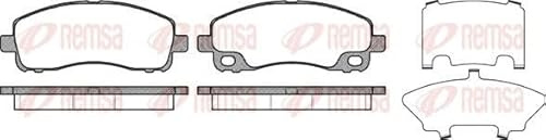 REMSA 1338.00 Bremsbelagsatz Bremsbeläge Hinten mit Zubehör Kompatibel mit MITSUBISHI Canter FB7, FB8, FE7, FE8 7.Generation