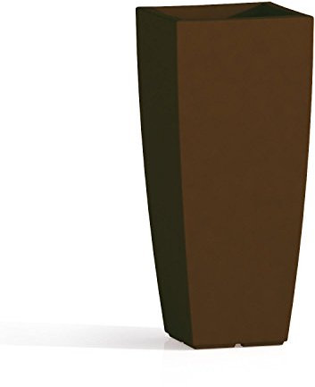 Tekcnoplast, V0092 vaso, MARRONE, cm 33 x 33 -H 70 cm., (cm 33x33xh.70-15 lt. marrone)