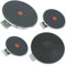 SPARES2GO Solid Hotplate Heating Element Kit for Electric Hobs/Cookers (2 Large+ 2 Medium, 8mm Rim)