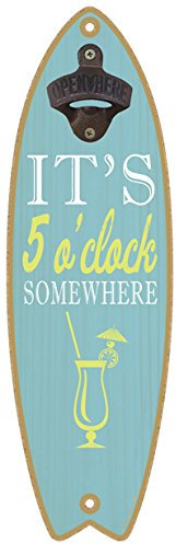 SJT ENTERPRISES, INC. SJT07213 Flaschenöffner, Motiv: It's 5 o'clock Somewhere, 12,7 x 40,6 cm