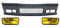 KITT COFBBME36M3FY M3 Design Frontstoßstange + Nebelscheinwerfer, Lampen, Gelb