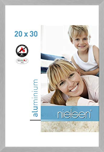 Nielsen Aluminium Bilderrahmen C2-B1, 20x30 cm, Struktur Silber Matt