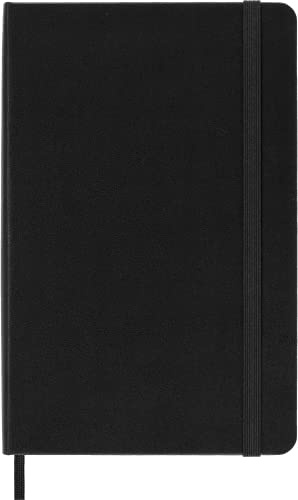 Moleskine Classic Notebook, Taccuino a Quadretti, Copertina Rigida e Chiusura ad Elastico, Formato Medium 11,5 x 18 cm, Colore Nero, 208 Pagine