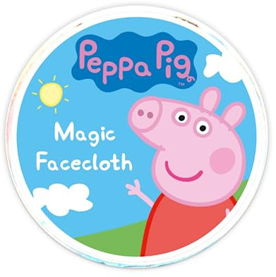 Peppa Pig Magic Facecloth, Kids Bath Accessories for All Ages, Kids Face Cloth, Fun & Educational, 1 Pack