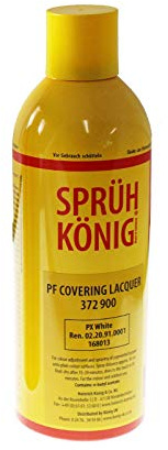 Truly PVC Supplies White Konig Covering Lacquer Spray Paint