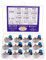 BOJACK 10 Werte 12 Stück B1K-B1M Rändelwelle 3 Klemmen Linearkegel Drehpotentiometer (WH148) Single Turn Aktivkohlefilm Variable Widerstände Sortiment Kit