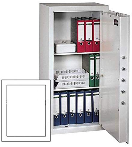 Müller Safe MN 6 Möbeltresor, Mechanisches Kombinationsschloss ZKS anstatt des Doppelbartschlosses, Grad 0 nach EN 1143-1, H63.6xB49.6xT36 cm, 108 kg