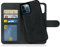 MyGadget Flip Case für iPhone 12 | 12 Pro - [ abnehmbare Magnet Hülle ] - Handyhülle aus Kunstleder - [ Klapphülle mit Kartenfach ] Schutzhülle in Grau Schwarz