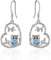 Sterling Silber Eule Ohrringe f¨¹r Frauen M?dchen Herz Eule Geschenke Schmuck f¨¹r Frauen