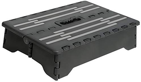 Escalón plegable portátil extra ancho, taburete ligero, resistente y seguro para niños o adultos, taburete antideslizante, ideal para cocina, baño, dormitorio, camping