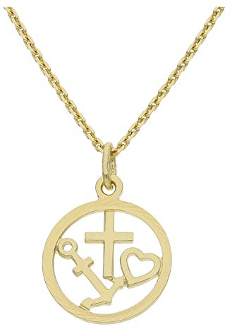 JuwelmaLux Anhänger Glaube, Liebe, Hoffnung 333/000 (8 Karat) Gold JL14-02-0366